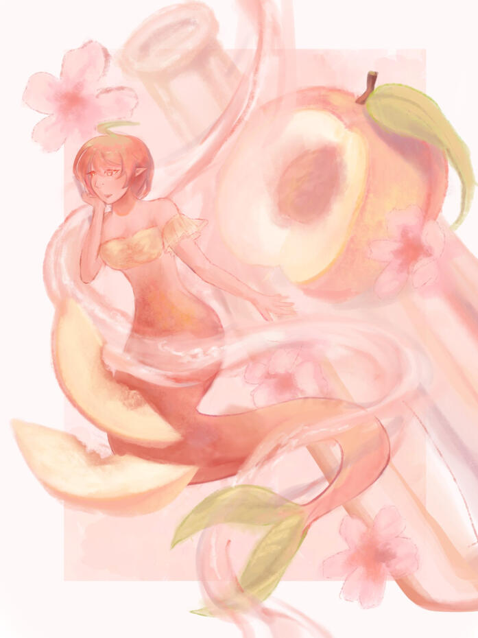 Peach Mermaid